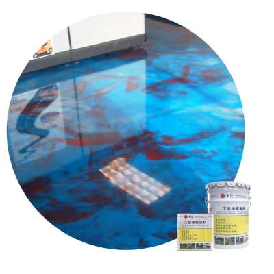 Indoor transparent metallic pearl effect self leveling epoxy flooring epoxy coating floor epoxy