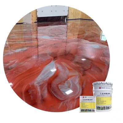 Easy clean liquid metallic epoxy floor paint self-leveling anti-slip flooring pear effect epoxy floor epoxy